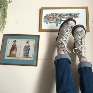 Barely Worn Floral Doc Marten Boots